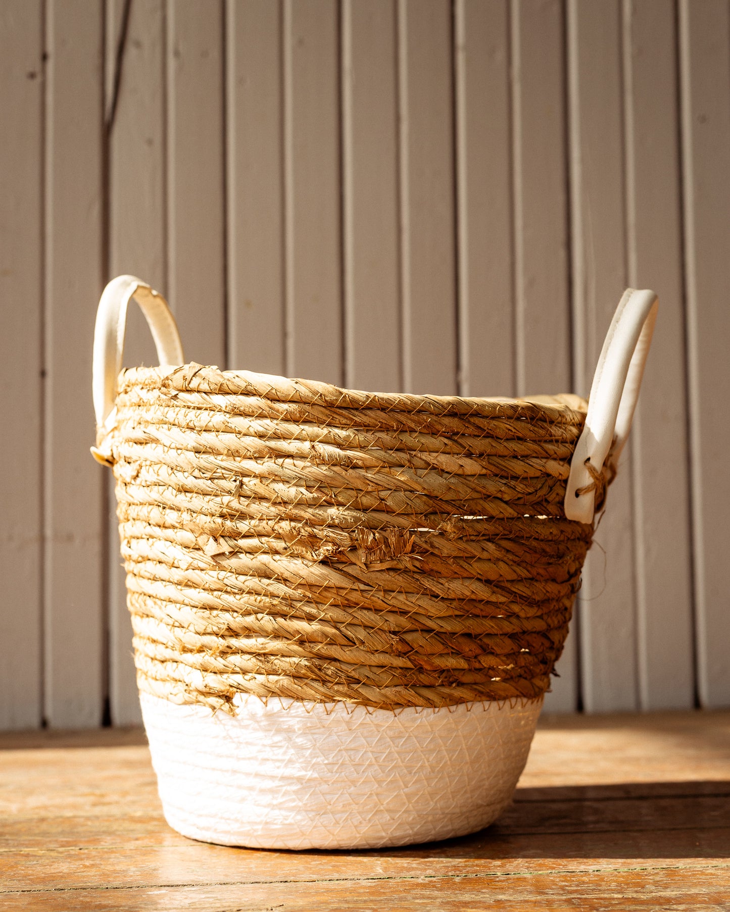 Seagrass Basket - White