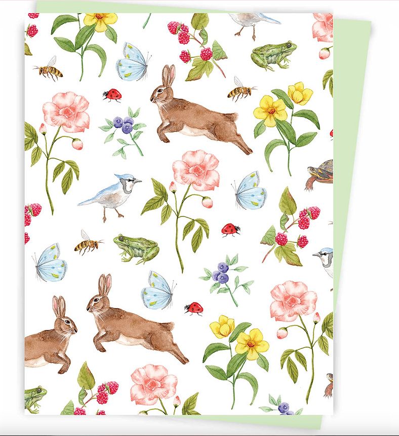 Carte de Souhait - Motif Vintage