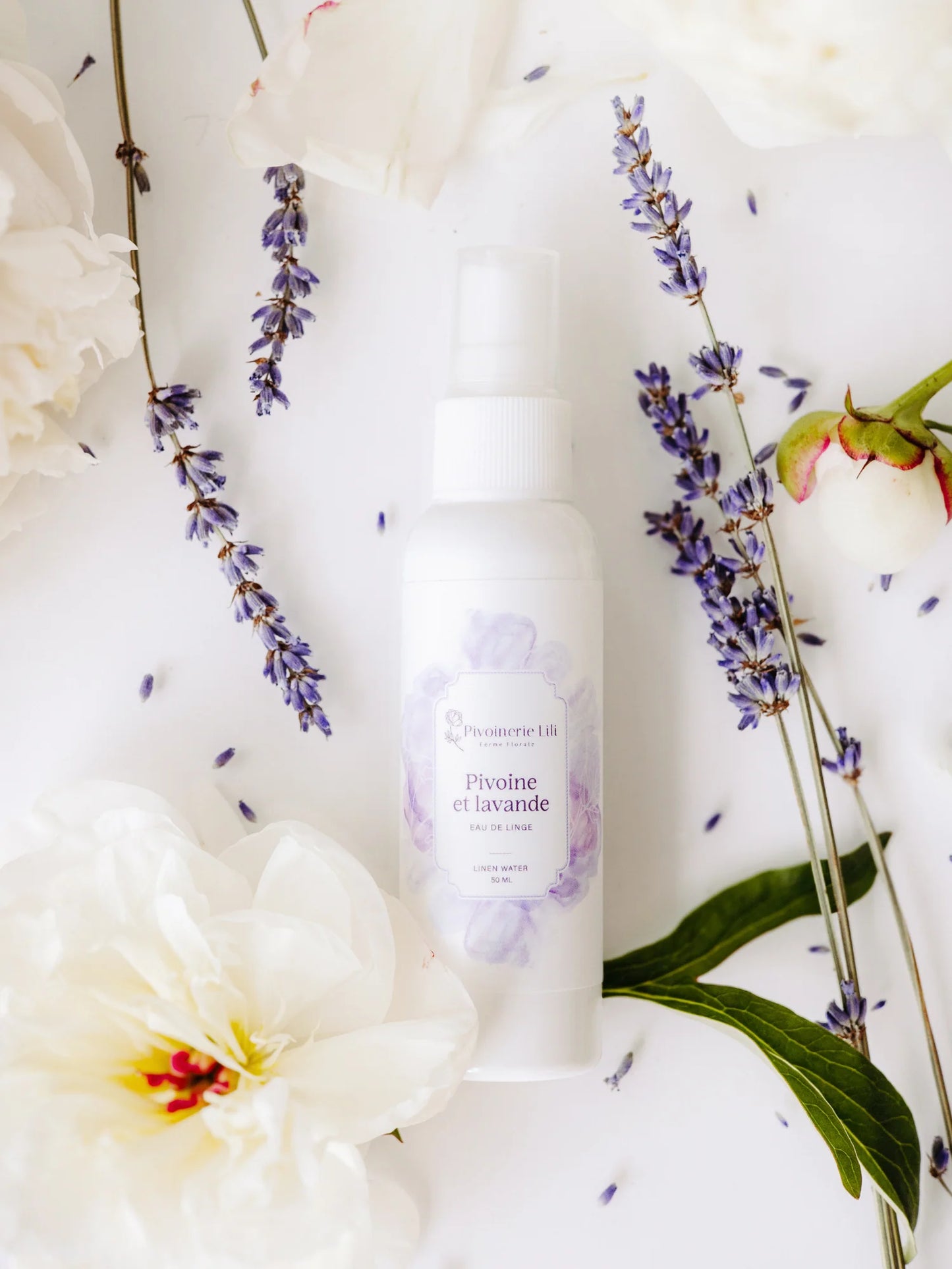 Eau de linge Pivoine & Lavande - Pivoinerie Lili