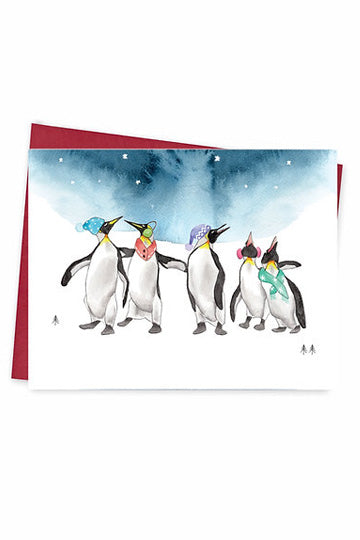 Christmas Card - Penguins