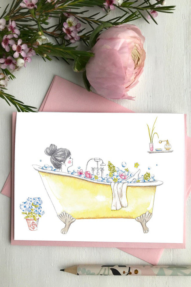 Greeting card - Bath