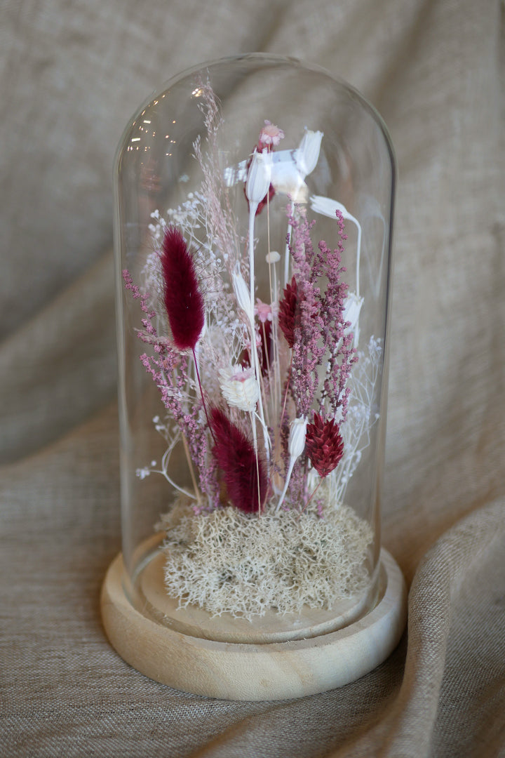 Cloche de fleurs séchées "Aïka"