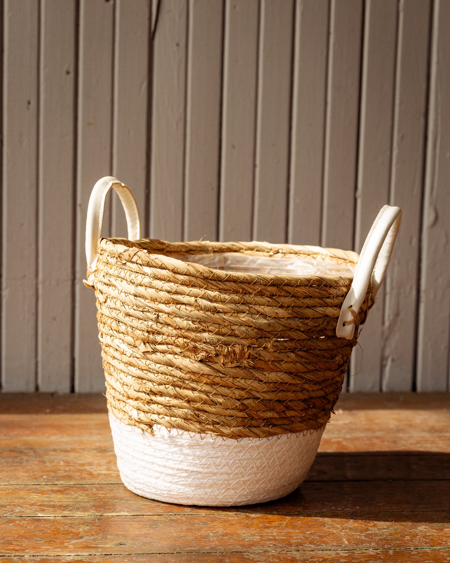Seagrass Basket - White