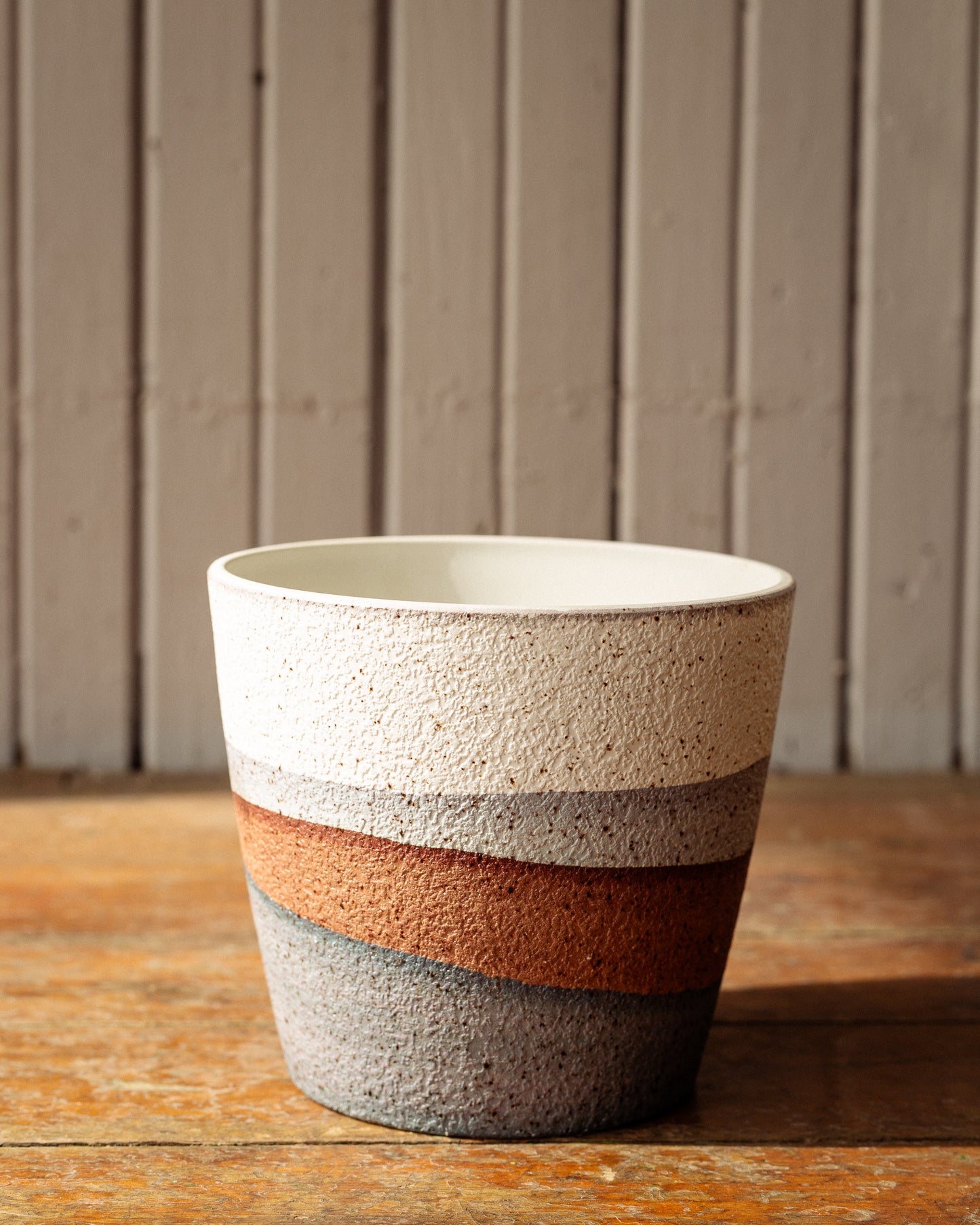 Cache-pot Polystone - Vagues