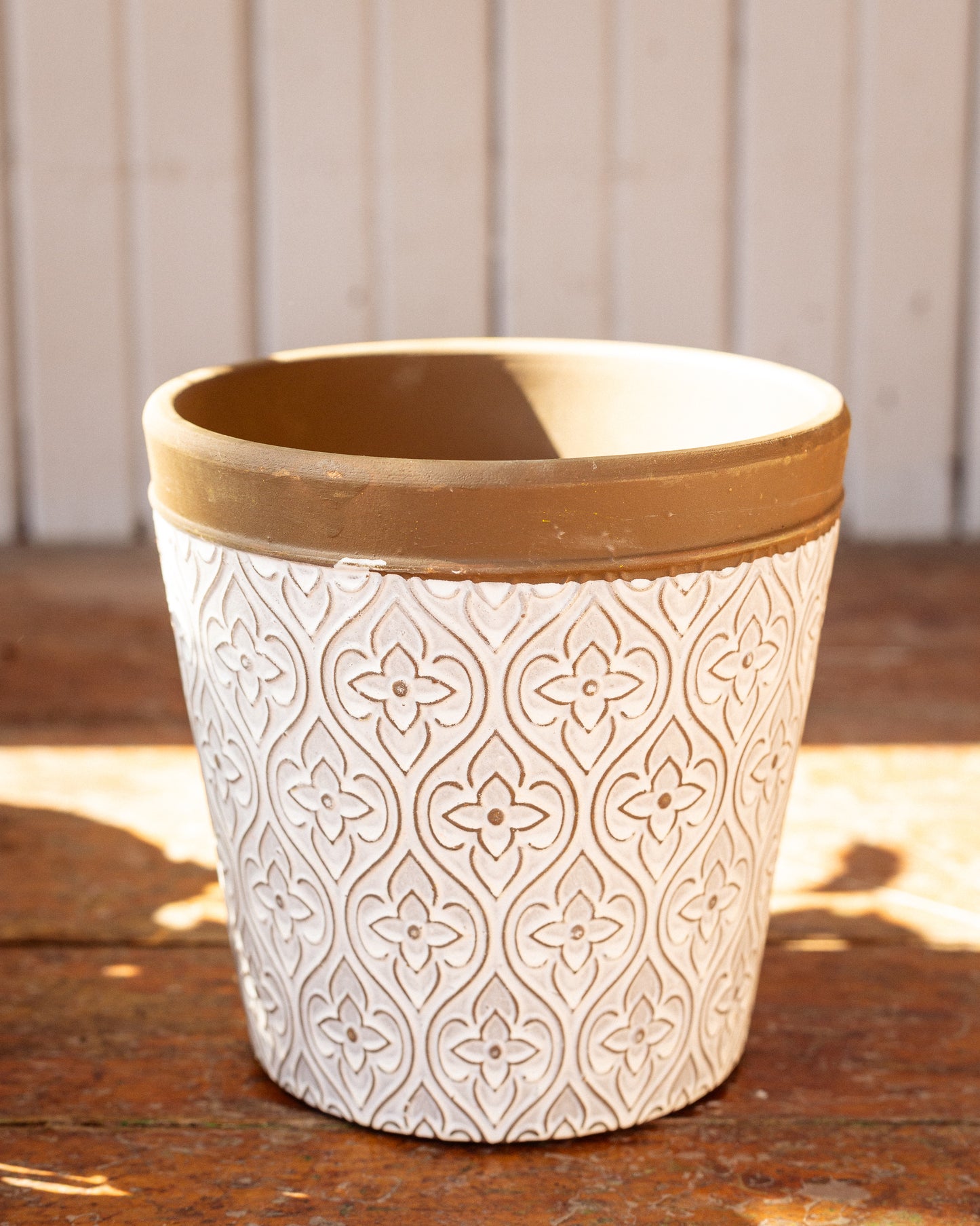 Pot Céramique "Jardin" avec Motifs