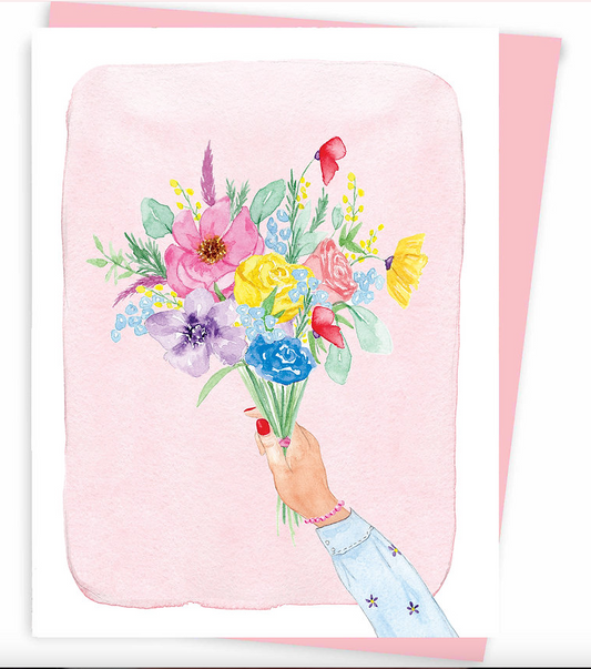 Carte de Souhait - Un bouquet pour toi