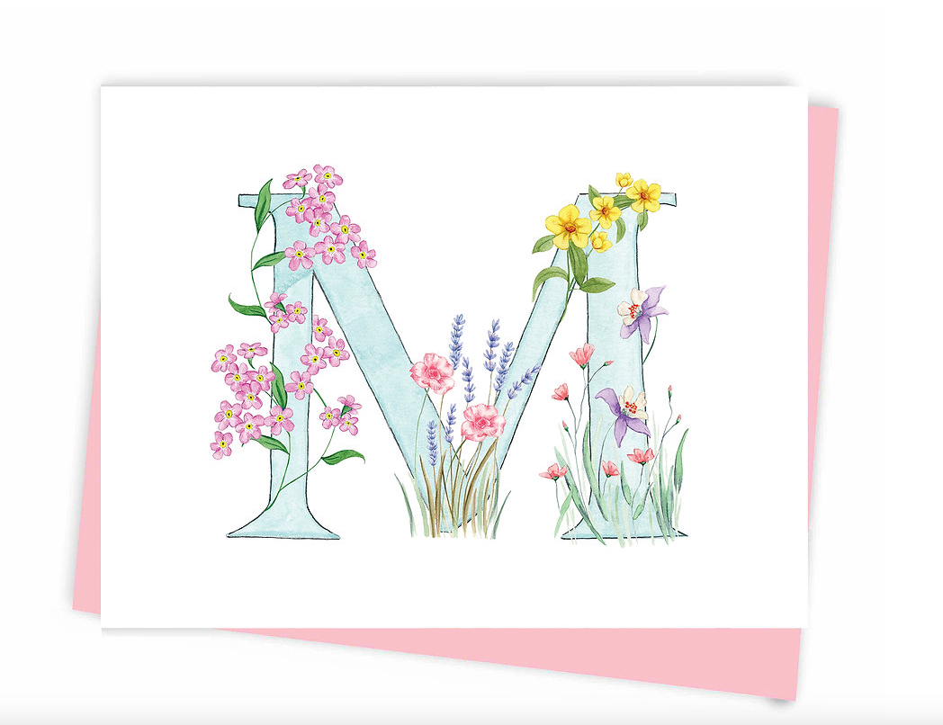 Carte de Souhait - M maman