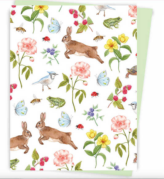 Carte de Souhait - Motif Vintage