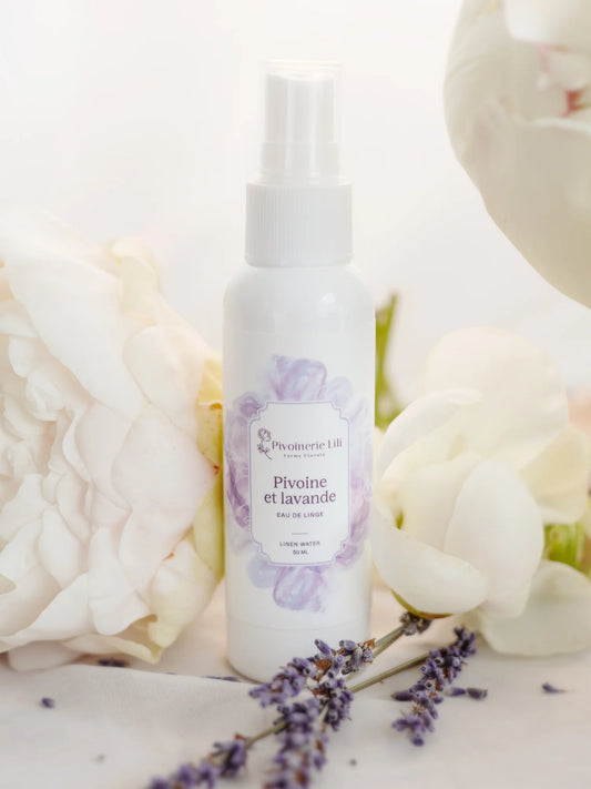 Eau de linge Pivoine & Lavande - Pivoinerie Lili