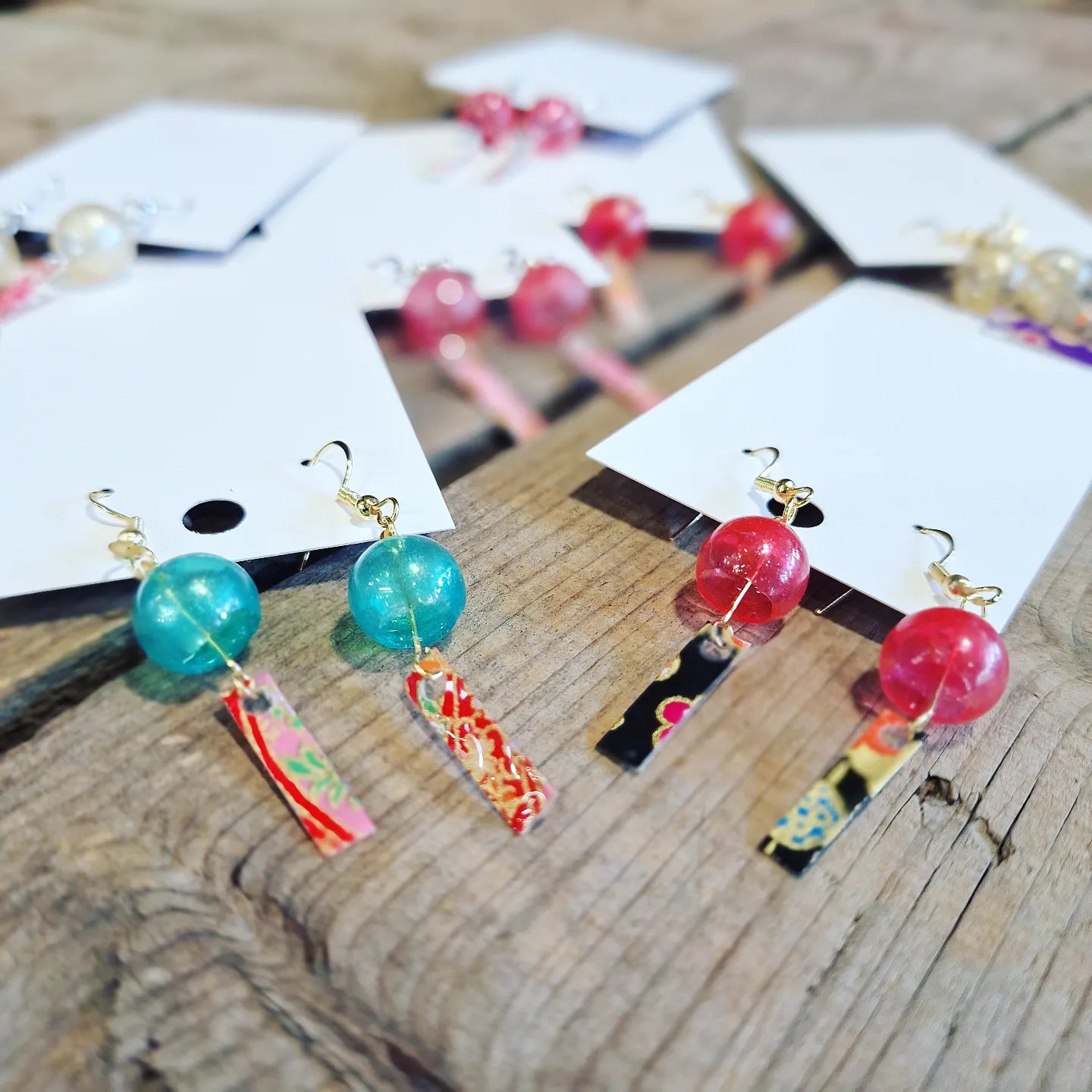 Boucles d'oreilles "Wind chime" - Atelier Tsubaki