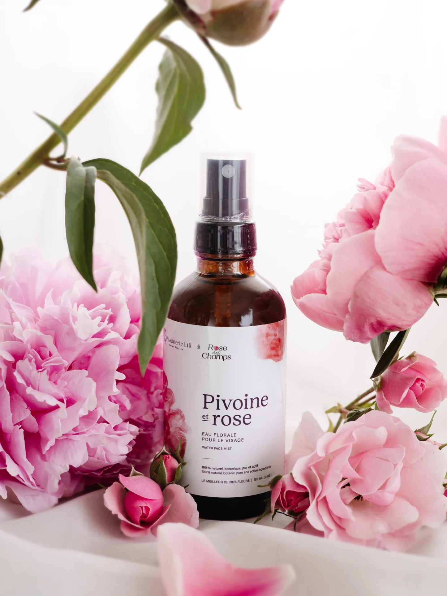 Eau florale pour le visage Pivoine & Roses - Pivoinerie Lili