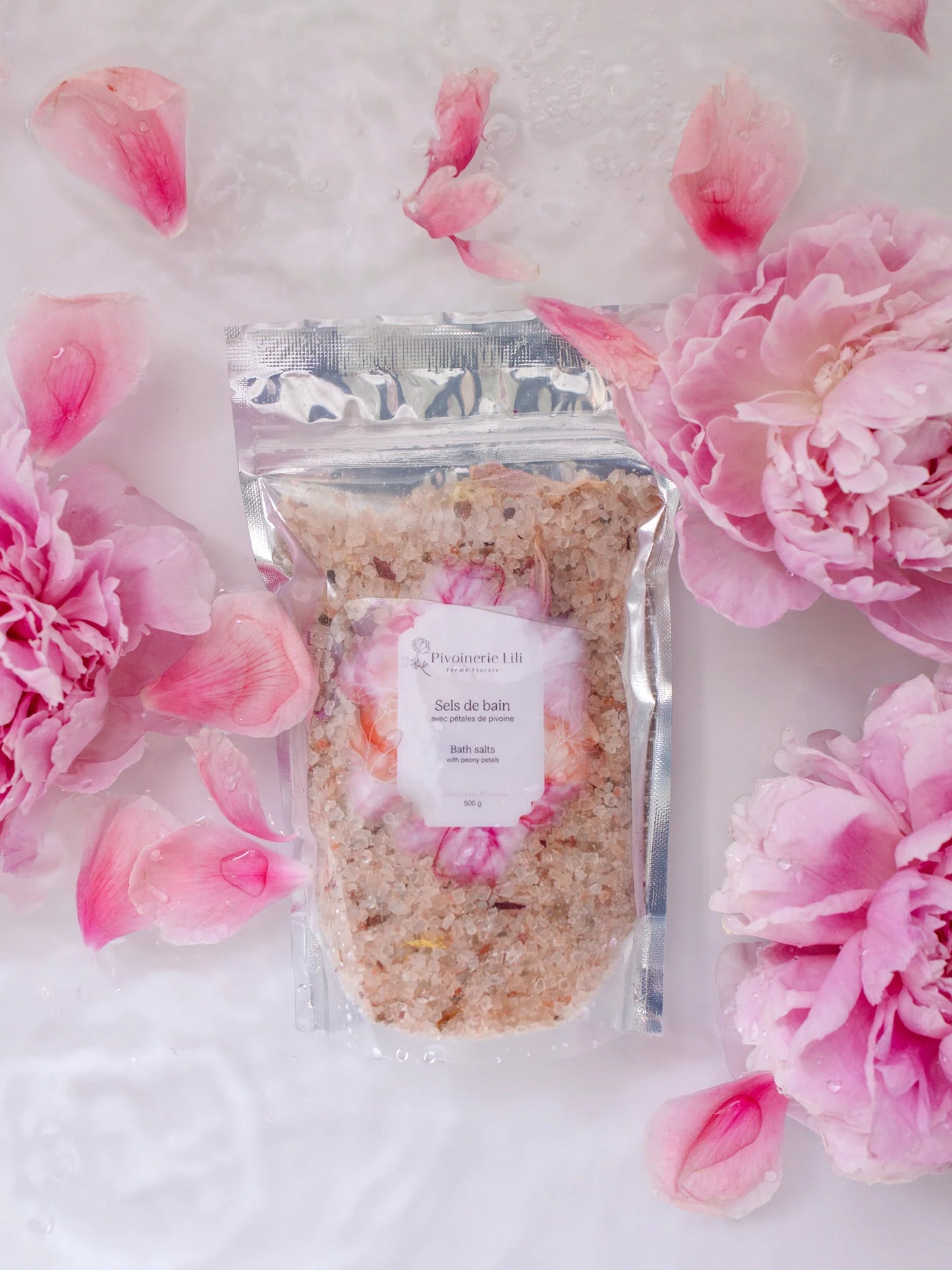 Sels de bain pivoine - Pivoinerie Lili
