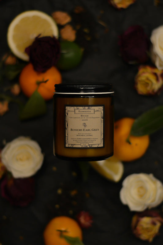 Bougie Rosiers Earl Grey - Florhestia