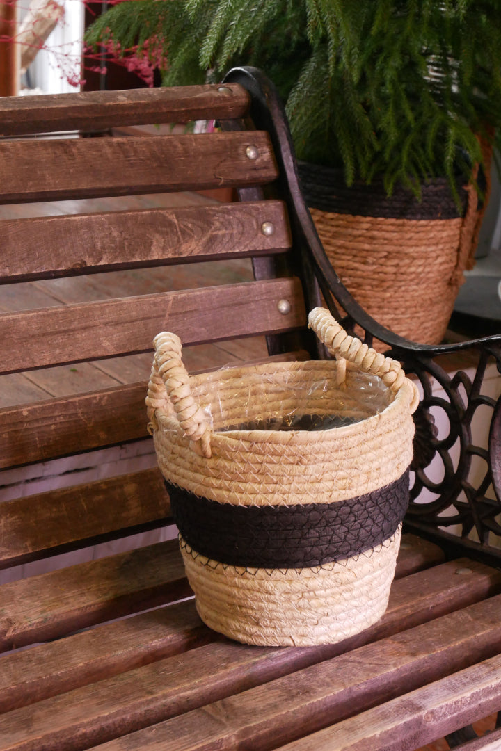 Panier Seagrass - Ligne Noire