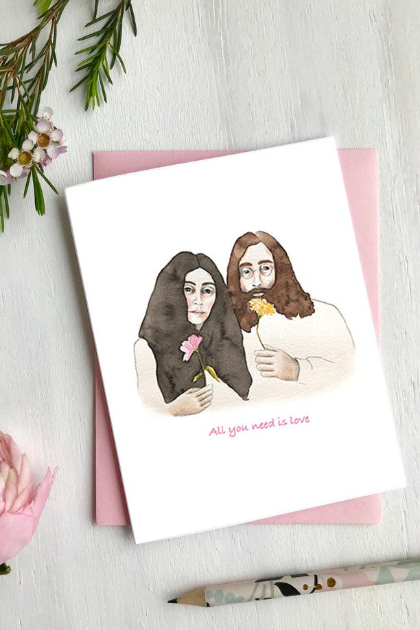 Carte de souhait - John & Yoko